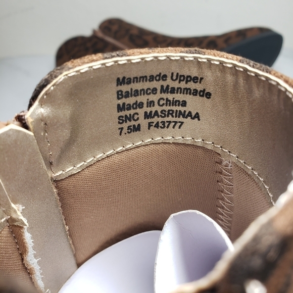 Style & Co MASRINAAF Brown Leopard Zip Closed Toe Ankle Booties Sz 7.5M - Picture 10 of 13